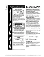 Предварительный просмотр 4 страницы Magnavox AZ 8035 Owner'S Manual