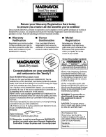 Preview for 5 page of Magnavox AZ 9055 Operating Instructions Manual
