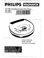 Preview for 1 page of Magnavox AZ7383 - Cd Personal Manual De Usuario