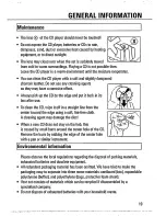 Предварительный просмотр 19 страницы Magnavox AZ7453 - Cd Portable Owner'S Manual