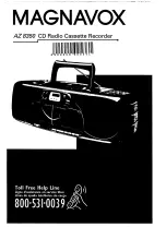 Magnavox AZ8350 - Cd Radio Cass Recorder User Manual preview
