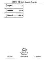 Preview for 18 page of Magnavox AZ8350 - Cd Radio Cass Recorder User Manual