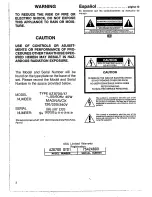 Preview for 2 page of Magnavox AZ8704 User Manual