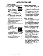 Предварительный просмотр 14 страницы Magnavox AZ9055 - Portable Radio Cass Rec User Manual