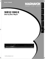 Предварительный просмотр 1 страницы Magnavox Blu-ray NB531MGX Owner'S Manual