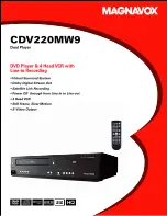 Magnavox CDV220MW9 Manual preview