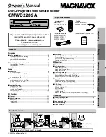 Preview for 1 page of Magnavox CMWD2206 A Owner'S Manual