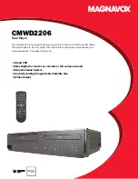 Magnavox CMWD2206 A Product Specifications предпросмотр