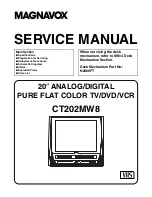 Предварительный просмотр 1 страницы Magnavox CT202MW8 Service Manual