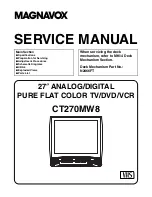 Preview for 1 page of Magnavox CT270MW8 A Service Manual