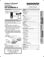 Предварительный просмотр 1 страницы Magnavox DP100MW8B A Owner'S Manual