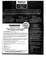 Preview for 2 page of Magnavox FP3291A Owner'S Manual