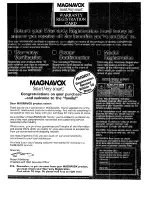 Предварительный просмотр 2 страницы Magnavox FP5250W Owner'S Manual