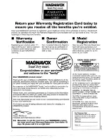 Предварительный просмотр 2 страницы Magnavox FW391C Instructions Manual