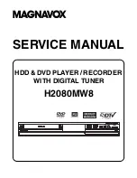 Предварительный просмотр 1 страницы Magnavox H2080MW8 Service Manual