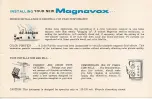 Предварительный просмотр 3 страницы Magnavox MAGNA-COLOR Operating Instructions Manual