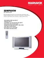 Preview for 1 page of Magnavox Magnavox 32MF605W/17 User Manual