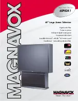 Magnavox Magnavox 60P 8241 Specifications preview