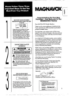 Preview for 5 page of Magnavox Magnavox FW 37 Manual