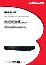 Preview for 1 page of Magnavox MBP5120F Specifications