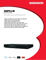 Preview for 1 page of Magnavox MBP5130 Specifications