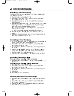 Preview for 28 page of Magnavox MC09D1MG - Tv/vcr Combination - Mono Owner'S Manual