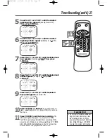 Preview for 27 page of Magnavox MC09D5MG - 9" Tv/vcr Combination Owner'S Manual