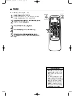 Preview for 22 page of Magnavox MC13D1MG99 - Tv/vcr Combination - Mono User Manual