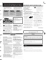 Предварительный просмотр 3 страницы Magnavox MCS210SL User Manual