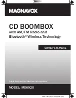 Magnavox MD6920 Owner'S Manual предпросмотр