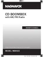 Предварительный просмотр 1 страницы Magnavox MD6923 Owner'S Manual