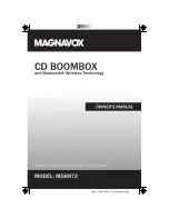 Предварительный просмотр 1 страницы Magnavox MD6972 Owner'S Manual