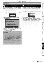 Предварительный просмотр 111 страницы Magnavox MDR513H Manuel De L'Utilisateur