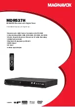 Magnavox MDR537H Specifications предпросмотр