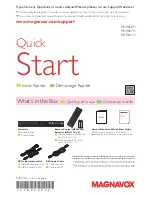 Preview for 1 page of Magnavox MDR868H Quick Start Manual