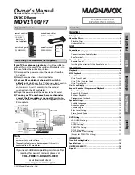 Magnavox MDV2100 - Owner'S Manual предпросмотр