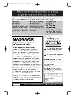 Preview for 2 page of Magnavox MDV456 - Purchased Owner'S Manual