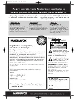 Preview for 3 page of Magnavox MFX-450 User Manual