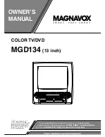 Magnavox MGD134 Owner'S Manual preview