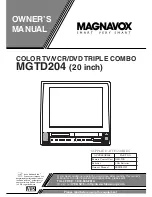 Preview for 1 page of Magnavox MGT204D Owner'S Manual