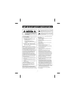 Предварительный просмотр 2 страницы Magnavox MMA3627 Owner'S Manual