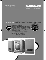 Preview for 1 page of Magnavox MME100 - Audio Micro System User Manual