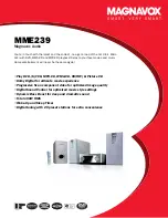 Magnavox MME239 - Micro DVD Home Theater System Specifications preview