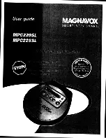 Предварительный просмотр 1 страницы Magnavox MPC22017 - Portable Cd Player User Manual