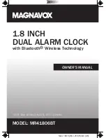 Предварительный просмотр 1 страницы Magnavox MR41806BT Owner'S Manual