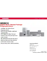 Magnavox MRD210 Specifications preview
