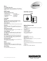 Предварительный просмотр 2 страницы Magnavox MS2530C - 25i Color Tv Brochure