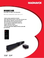 Magnavox MSB5305 Specifications preview