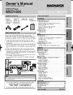 Magnavox MSD1005 Owner'S Manual preview