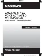 Magnavox MSH315V Owner'S Manual preview